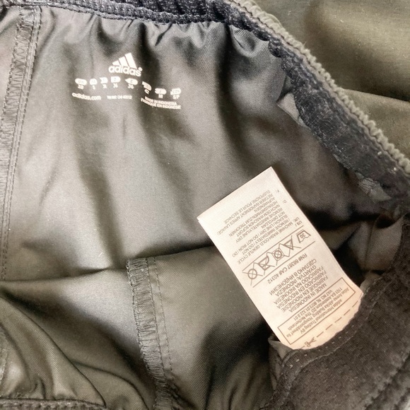 Adidas Elastic Waist Draw String Striped Windpants - Picture 5 of 9